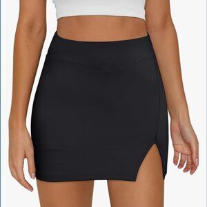 Trendy Queen Women's Black Mini Skort, Size XS
